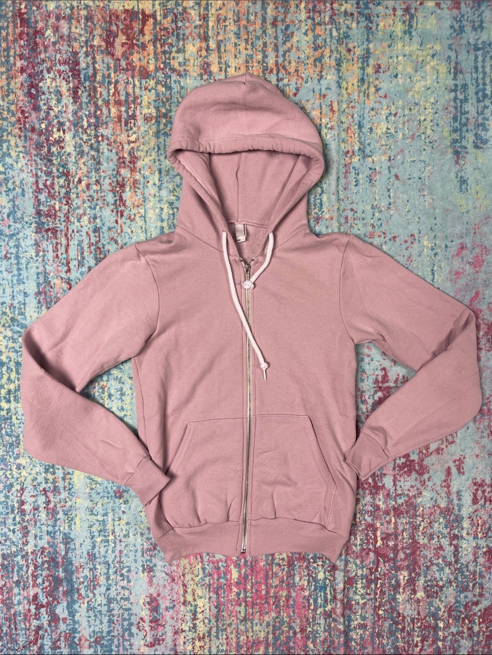 American Apparel Dusty Rose Zip Hoodie